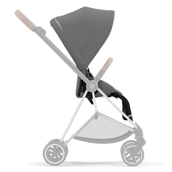 Cybex Mios Soho Grey + Chrome Brown Frame Bērnu rati 2in1