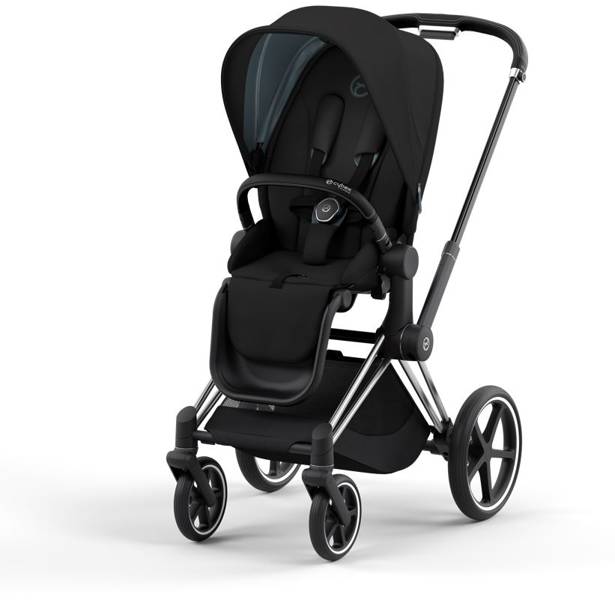 Cybex Priam 4.0 + Chrome black frame + Cloud Z I-size Deep black Детская коляска 3in1