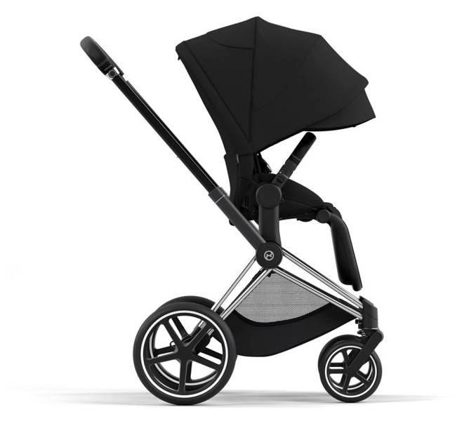 Cybex Priam 4.0 + Chrome black frame + Cloud Z I-size Deep black Детская коляска 3in1