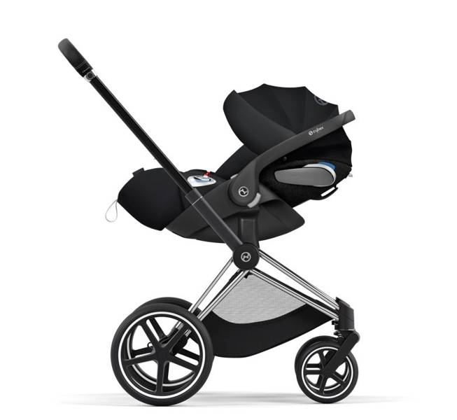 Cybex Priam 4.0 + Chrome black frame + Cloud Z I-size Deep black Детская коляска 3in1