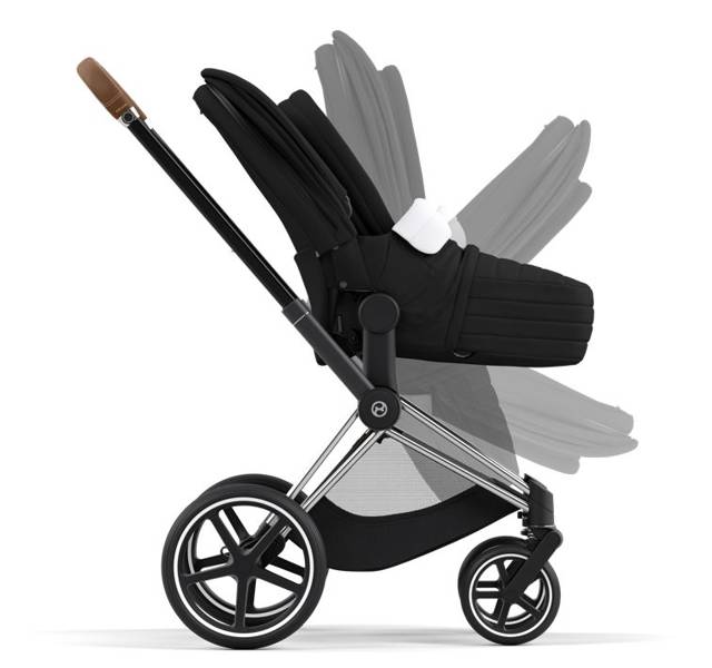 Cybex Priam 4.0 + Chrome black frame + Cloud Z I-size Deep brown Детская коляска 3in1