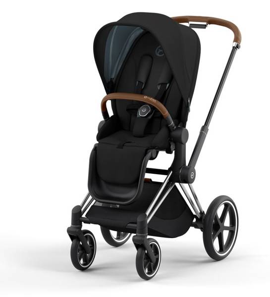 Cybex Priam 4.0 + Chrome black frame + Cloud Z I-size Deep brown Детская коляска 3in1