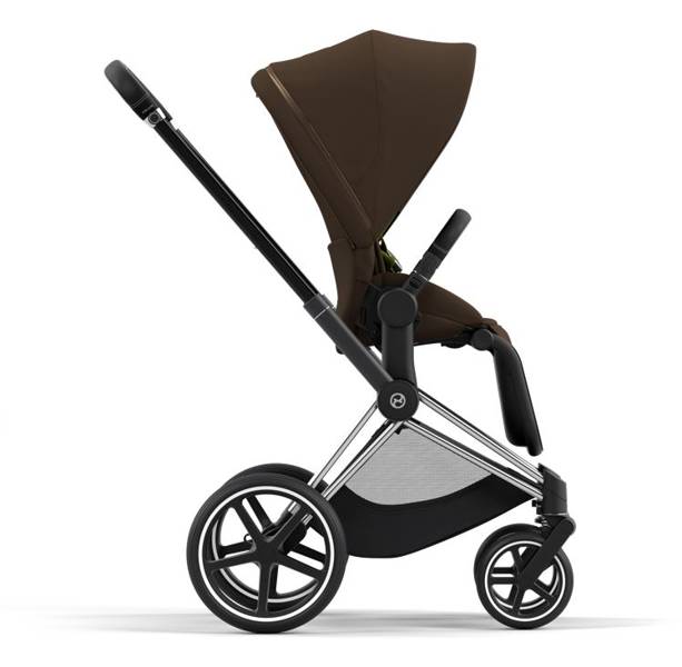 Cybex Priam 4.0 + Cloud Z I-size Chrome black frame Khaki Brown Bērnu rati 3in1