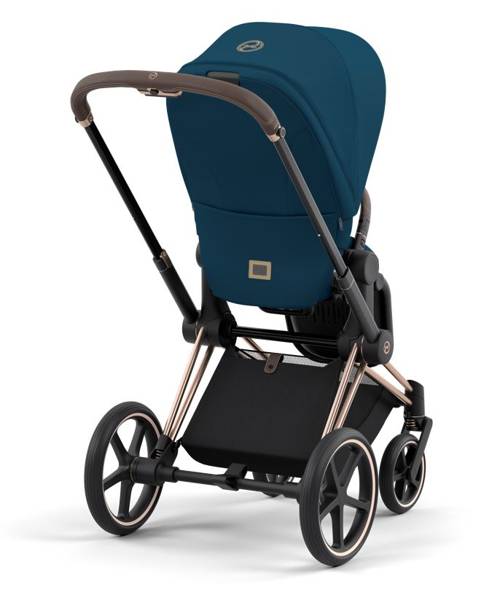 Cybex Priam 4.0 + Cloud Z I-size Gold rose frame Mountain Blue Детская коляска 3in1