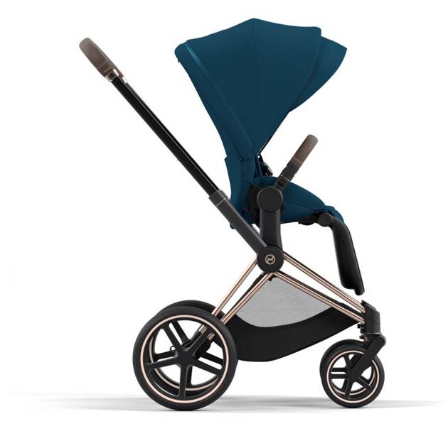 Cybex Priam 4.0 + Cloud Z I-size Gold rose frame Mountain Blue Детская коляска 3in1