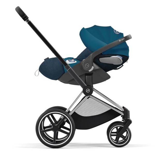 Cybex Priam 4.0 + Cloud Z I-size Chrome black frame Mountain Blue Bērnu rati 3in1