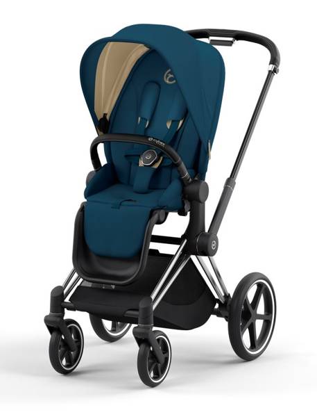 Cybex Priam 4.0 + Cloud Z I-size Chrome black frame Mountain Blue Bērnu rati 3in1