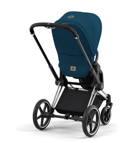 Cybex Priam 4.0 + Cloud Z I-size Chrome black frame Mountain Blue Bērnu rati 3in1