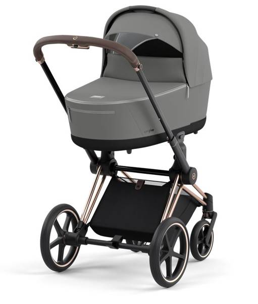 Cybex Priam 4.0 + Cloud Z I-size Gold rose frame Soho Grey Детская коляска 3in1