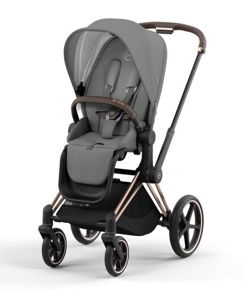 Cybex Priam 4.0 + Cloud Z I-size Gold rose frame Soho Grey Детская коляска 3in1