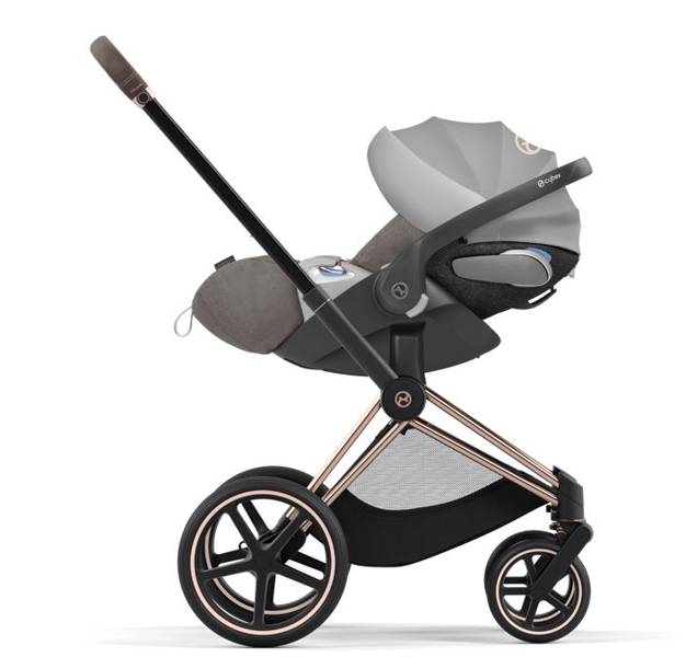 Cybex Priam 4.0 + Cloud Z I-size Gold rose frame Soho Grey Детская коляска 3in1