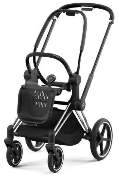 Cybex Priam 4.0 + Cloud Z I-size Chrome black frame Spring Blossom Dark Bērnu rati 3in1