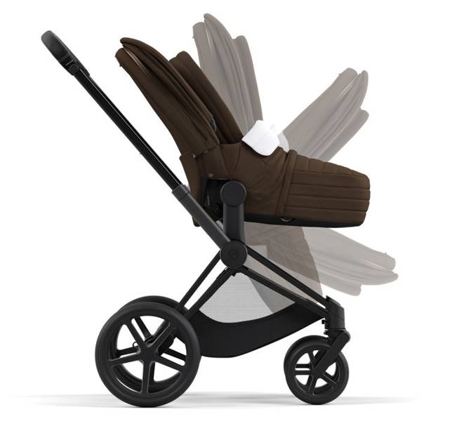 Cybex Priam 4.0 + Cloud Z I-size Matt black frame Khaki Brown Детская коляска 3in1