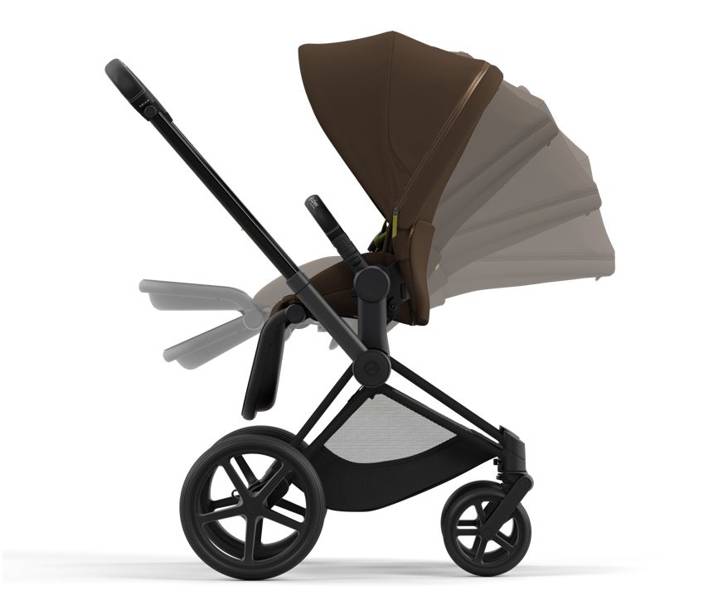 Cybex Priam 4.0 + Cloud Z I-size Matt black frame Khaki Brown Детская коляска 3in1