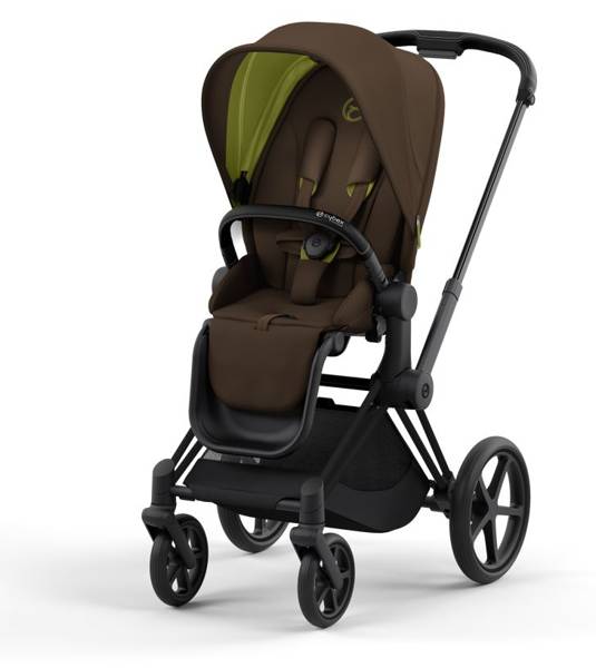 Cybex Priam 4.0 + Cloud Z I-size Matt black frame Khaki Brown Bērnu rati 3in1