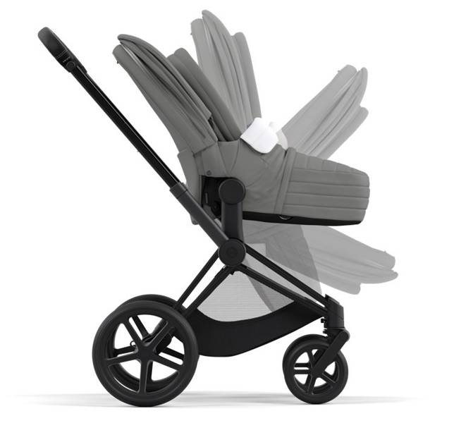 Cybex Priam 4.0 + Cloud Z I-size Matt black frame Soho Grey Детская коляска 3in1