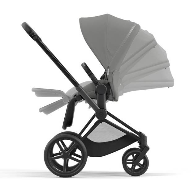 Cybex Priam 4.0 + Cloud Z I-size Matt black frame Soho Grey Детская коляска 3in1