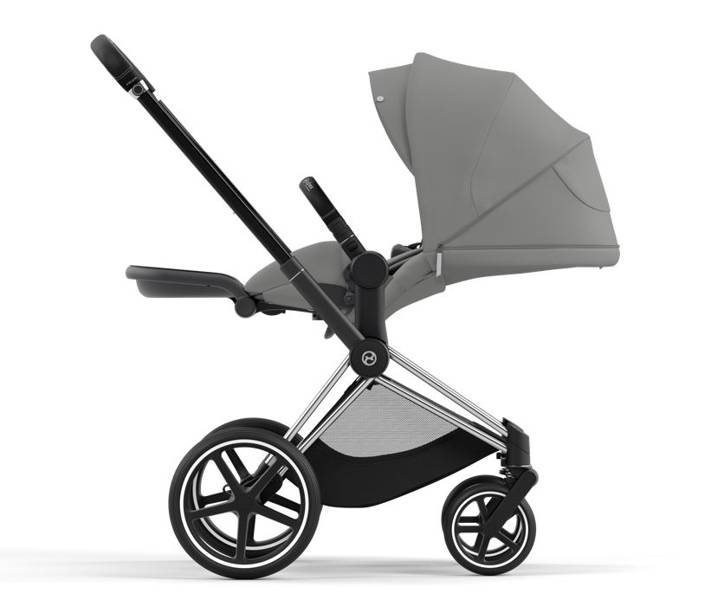 Cybex Priam 4.0 + Cloud Z2 I-size Chrome black frame Soho Grey Детская коляска 3in1