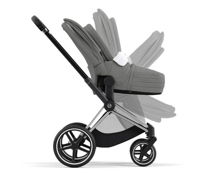 Cybex Priam 4.0 + Cloud Z2 I-size Chrome black frame Soho Grey Детская коляска 3in1