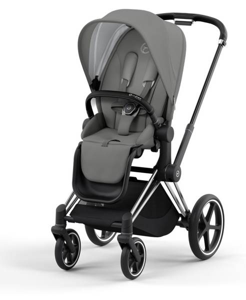 Cybex Priam 4.0 + Cloud Z2 I-size Chrome black frame Soho Grey Детская коляска 3in1