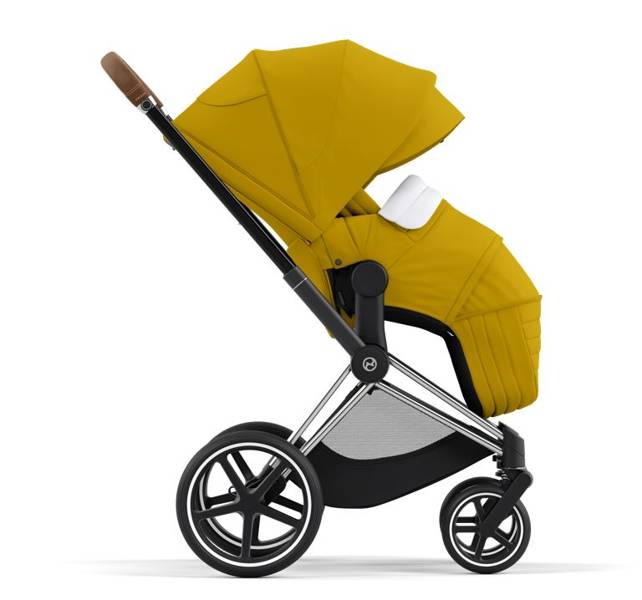 Cybex Priam 4.0 + Cloud Z2 I-size Chrome brown frame Mustard Yellow Bērnu rati 3in1