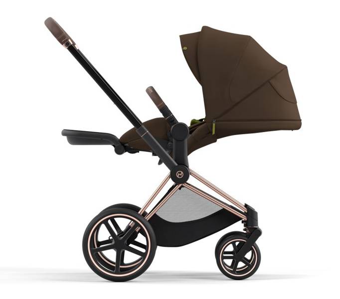 Cybex Priam 4.0 + Cloud Z2 I-size Gold rose frame Khaki Brown Детская коляска 3in1