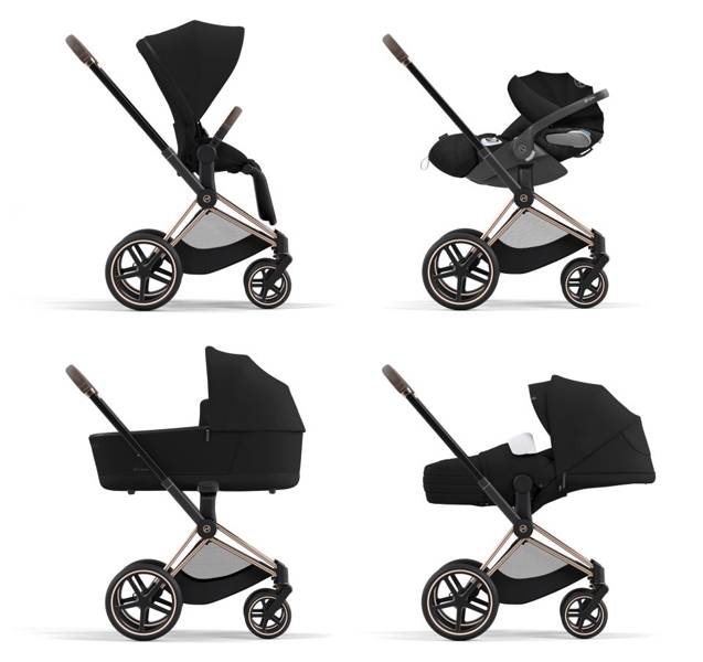 Cybex Priam 4.0 Dream Grey Simply Flowers Pastaigu Bloks - Pastaigu daļas auduma pārvalks