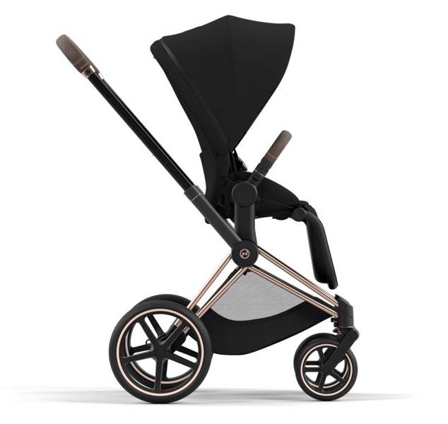 Cybex Priam 4.0 + Gold rose frame + Cloud T I-size Sepia black Детская коляска 3in1