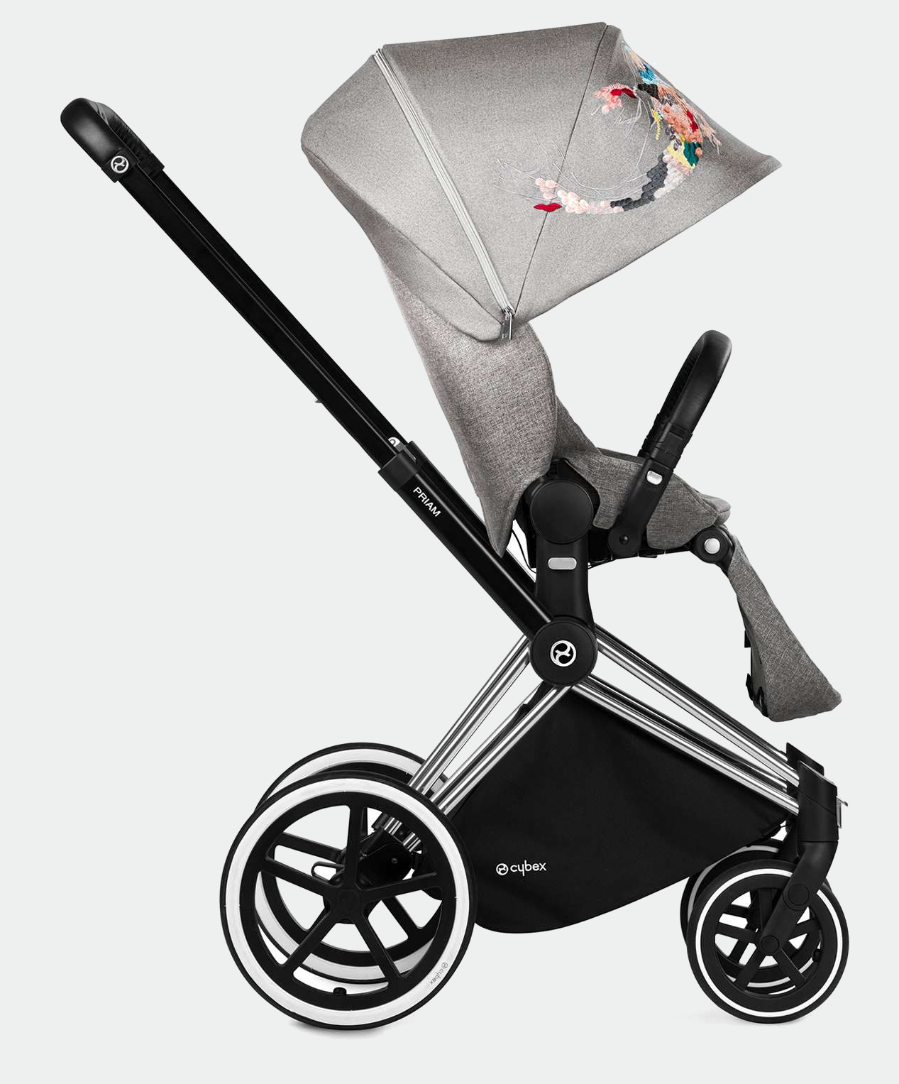 Cybex Priam 4.0 Koi Crystallized + Chrome black frame Прогулочная коляска