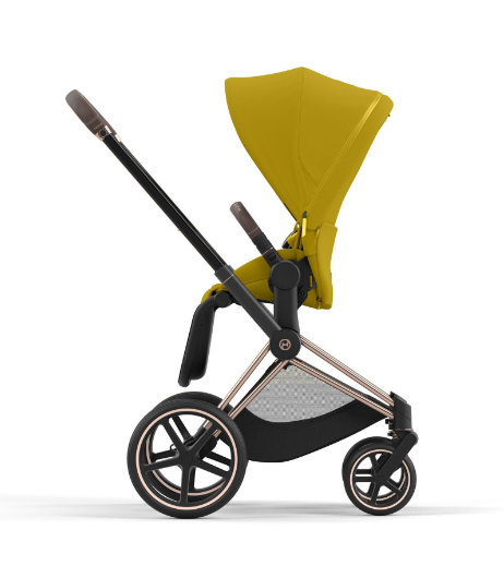 Cybex Priam 4.0 Mustard Yellow Rose Gold frame Детская коляска 2in1