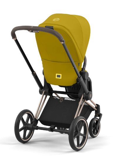 Cybex Priam 4.0 Mustard Yellow Rose Gold frame Детская коляска 2in1