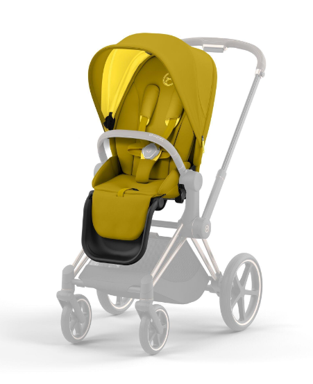 Cybex Priam 4.0 Mustard Yellow Rose Gold frame Детская коляска 2in1