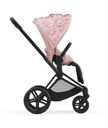 Cybex Priam 4.0 Simply Flowers Pale Blush Matt Black frame Детская коляска 2in1