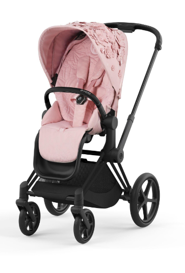 Cybex Priam 4.0 Simply Flowers Pale Blush Matt Black frame Детская коляска 2in1