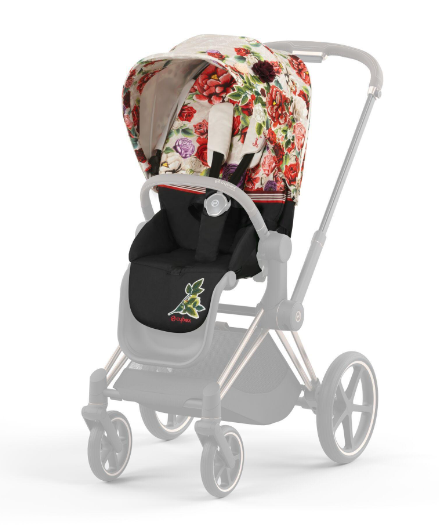 Cybex Priam 4.0 Spring Blossom Light Rose Gold frame Детская коляска 2in1