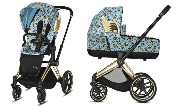 Cybex Priam Lux Cherub Blue by Jeremy Scott Люлька для коляски