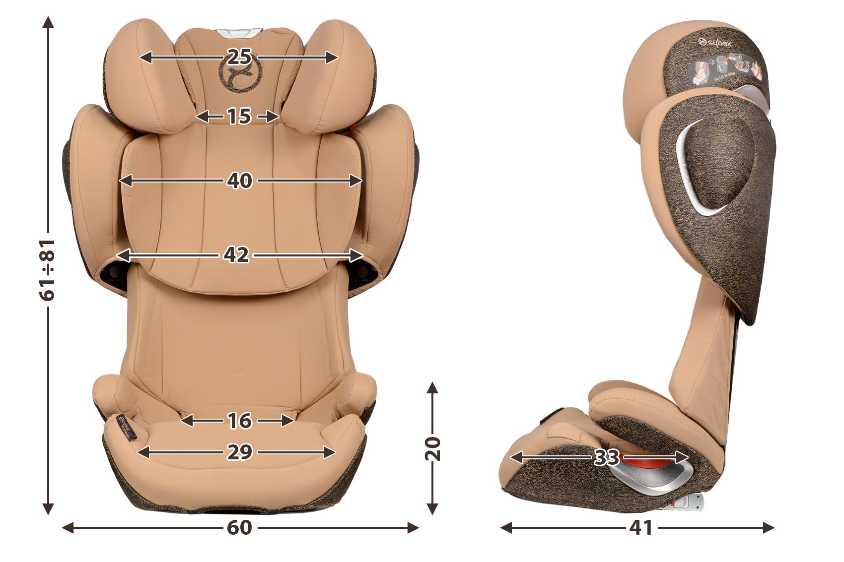 Cybex Solution Z I-Fix Autumn Gold Детское автокресло 15-36 кг