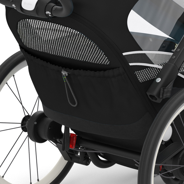 Cybex Zeno Bike All Black Sporta ratiņi Skriešanai Slēpošanai - Velo piekabe 4in1