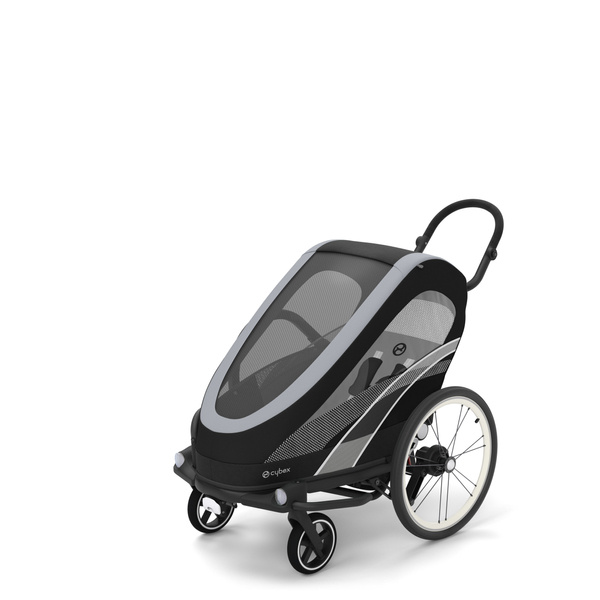 Cybex Zeno Bike All Black Sporta ratiņi Skriešanai Slēpošanai - Velo piekabe 4in1