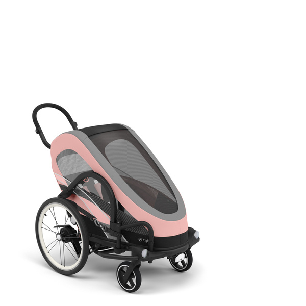 Cybex Zeno Bike Light Pink Sporta ratiņi Skriešanai Slēpošanai - Velo piekabe 4in1