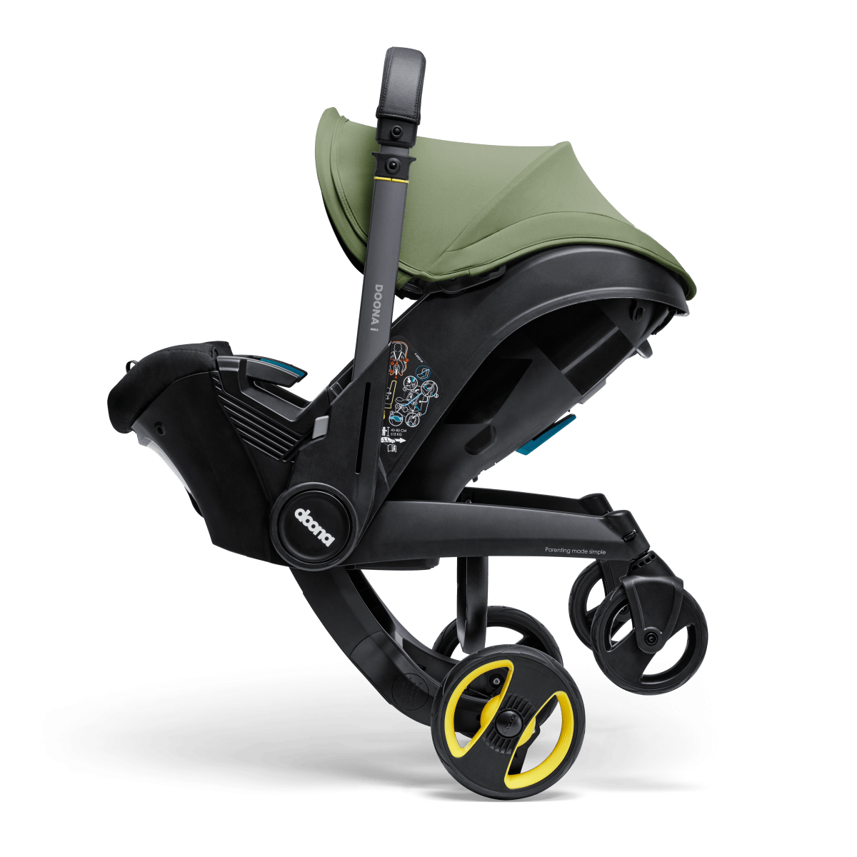 Doona I Infant Car Seat & Stroller Desert Green Autosēdeklis - ratiņi 2in1