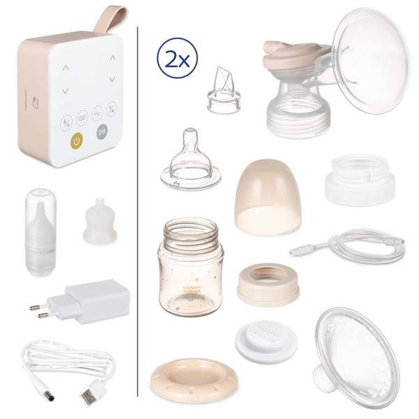 Dubultais elektriskais piena pumpis Deguna aspirators 2in1 Canpol Babies ExpressCare 12/212