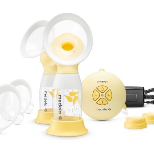 Двойной электрический молокоотсос Medela Swing Maxi Flex + крем для сосков Purelan Lanolin