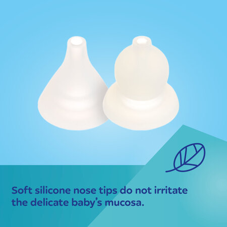 Elektriskais bērnu deguna aspirators Canpol Babies Easy Natural 9/319