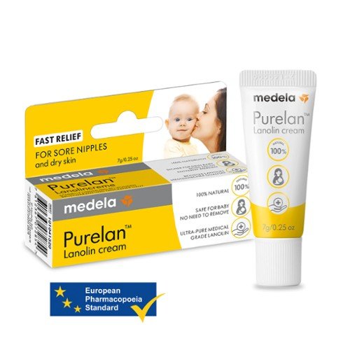 Электрический молокоотсос Medela Solo Single + крем для сосков Purelan Lanolin