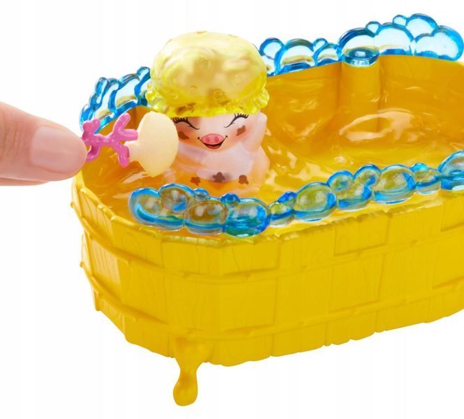 Enchantimals Bathtime Water Splash Petya Pig Кукла с животными GJX35