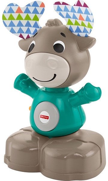 Fisher Price Bobble head Moose GJB21 Interaktīva rotaļlieta Alnis (krievu val.)