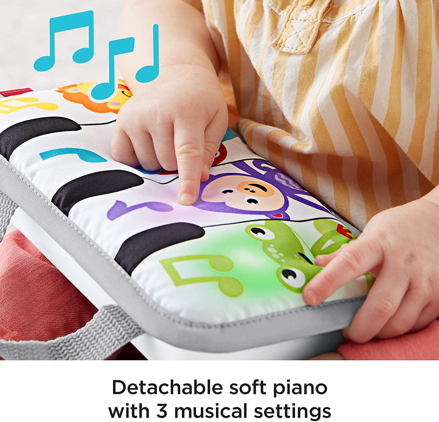 Fisher Price Musicians Piano Wedge Mini GJD27 Музыкальная Подушка /  BabyBest.lv