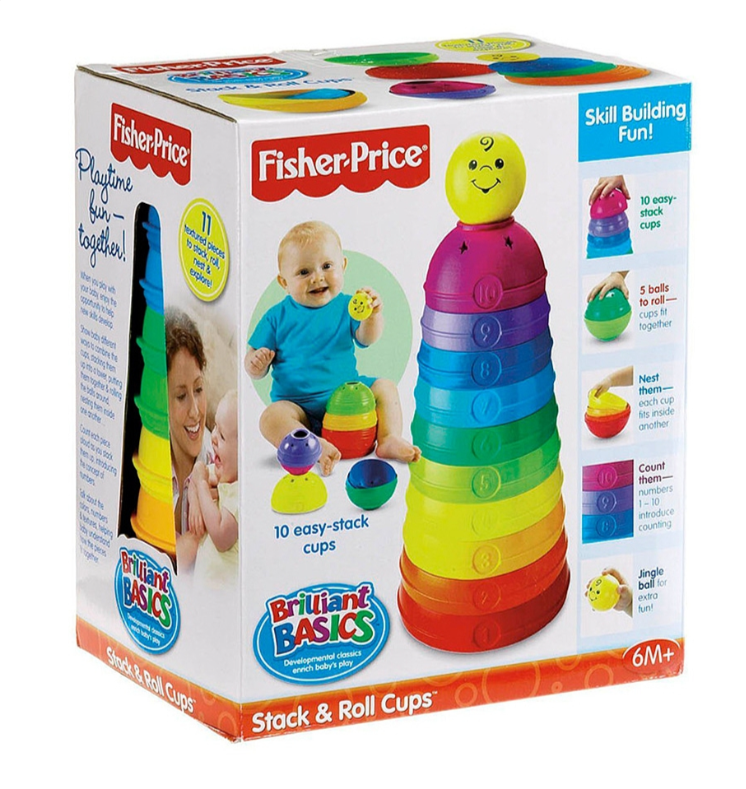 Fisher Price piramīda Stack & Roll W4472