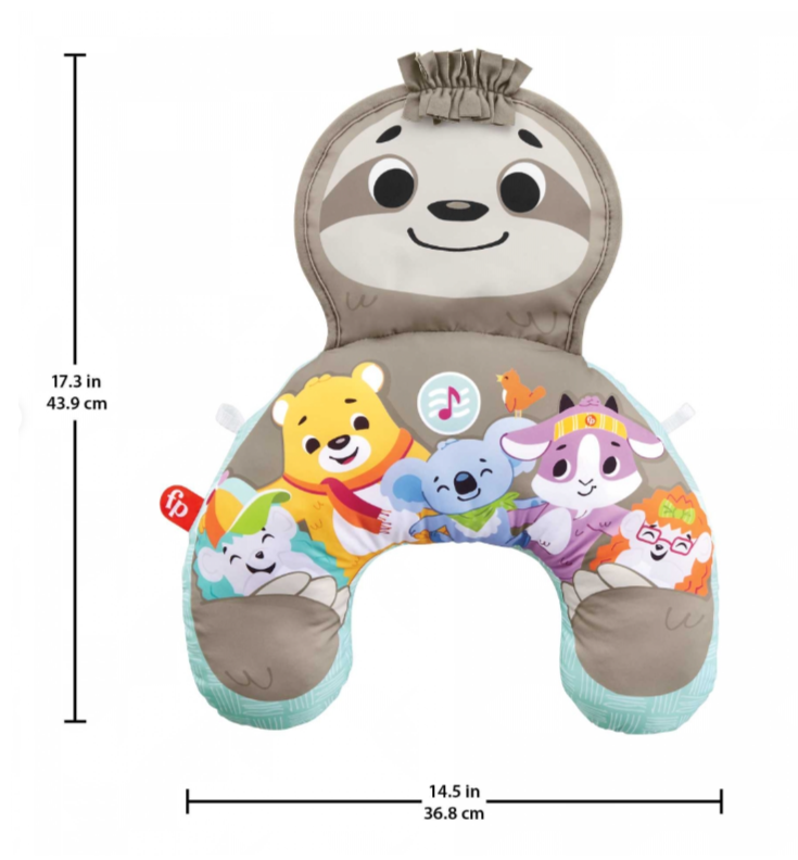 Fisher Price SLOTH VIBE & CRINKLE WEDGE GRR01 pakavs - slinķis